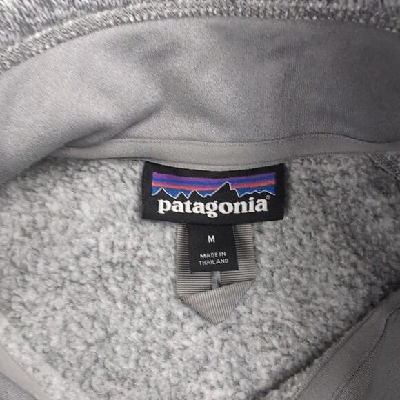 Patagonia Jacket Women Medium Gray 1/4 Zip Embroidered Gorpcore Fleece Casual - Picture 2 of 6